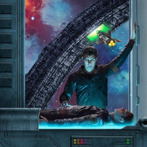 SALVAGE RIGHT cover art by David Mattingly for the book by Steve Miller and Sharon Lee