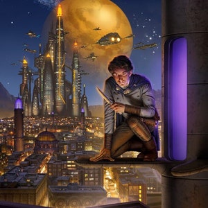 NECESSITIES CHILD cover art by David Mattingly for the book by Steve Miller and Sharon Lee
