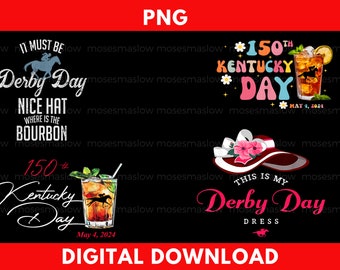 Joli cheval 150e Derby Day, Derby Day PNG, Kentucky Derby PNG, chemise Derby,
