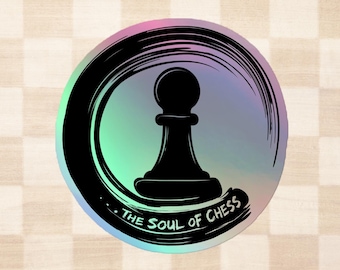 Pawn - Soul of Chess, Chess Holographic Sticker - Inspired by Philidor