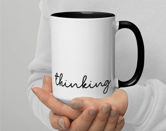 Chess Thinking Mug | Large 15 oz Ceramic Mug