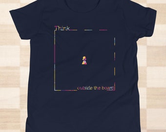 Think Outside the Board Chess T-Shirt: Strategic Play Adult Tee