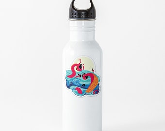 Kraken vs Chess Sticker: Bold Sea Monster Decal