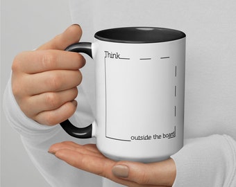 Chess Mug | Think Outside the Board | Chess Pawn