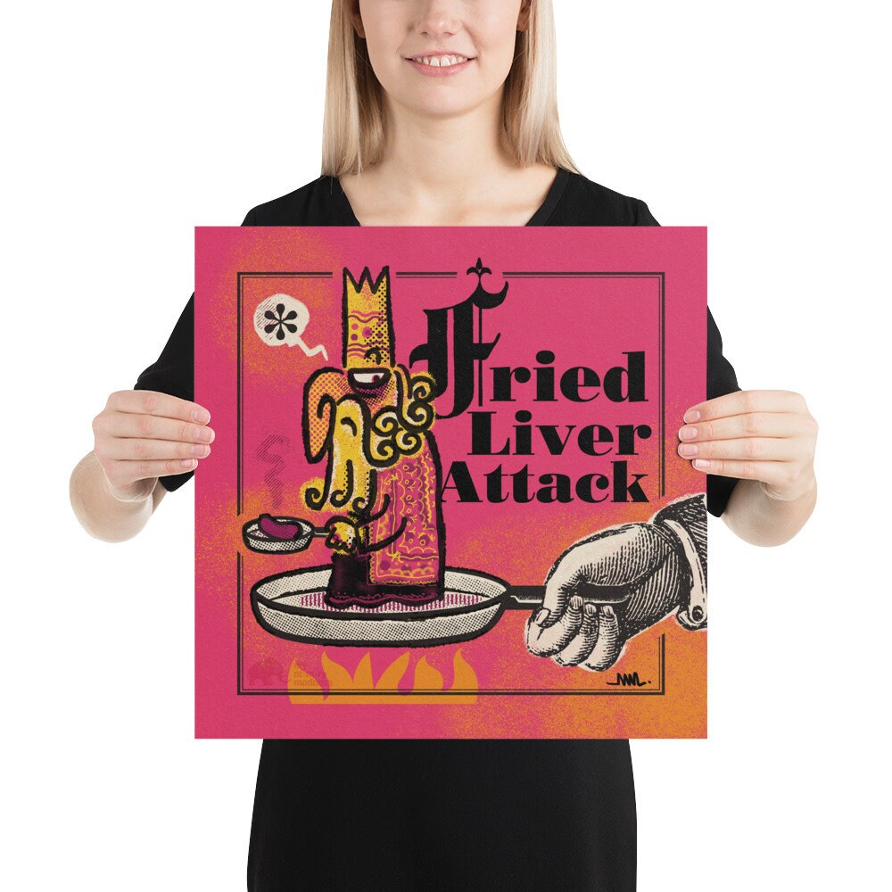 Fried Liver Attack and Carry On - Chess opening T-Shirt Poster for Sale by  edygun