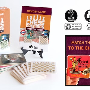 Schaakopeningen | Geheugenspel | Essentieel pakket | Volledige editie met boekje van My Memory Madness