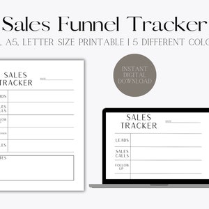 Sales Tracker Daily Planner, Cold Call Tracker Template, Cold Call Tracking Sheet, Printable Call Log, Sales Funnel