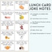 Lunchbox Jokes Printable, Editable Lunch Box Notes, Jokes for Kids ...