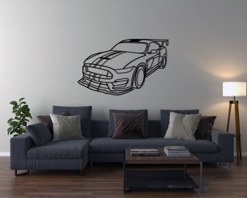 GTR Car Silhouette Metal Wall Art Garage Wall Decor Car Etsy