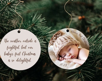 Custom Ornament, Personalized Ornament, Photo Ornament, First Christmas Ornament, Special Christmas Gift, Gifts for her, Custom Christmas