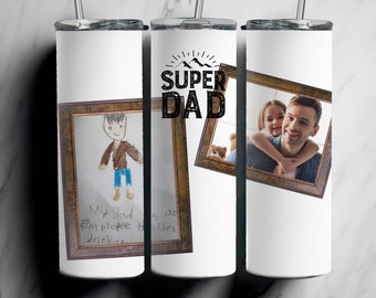 Vaso personalizado con foto para el Día del Padre, regalo personalizado para papá