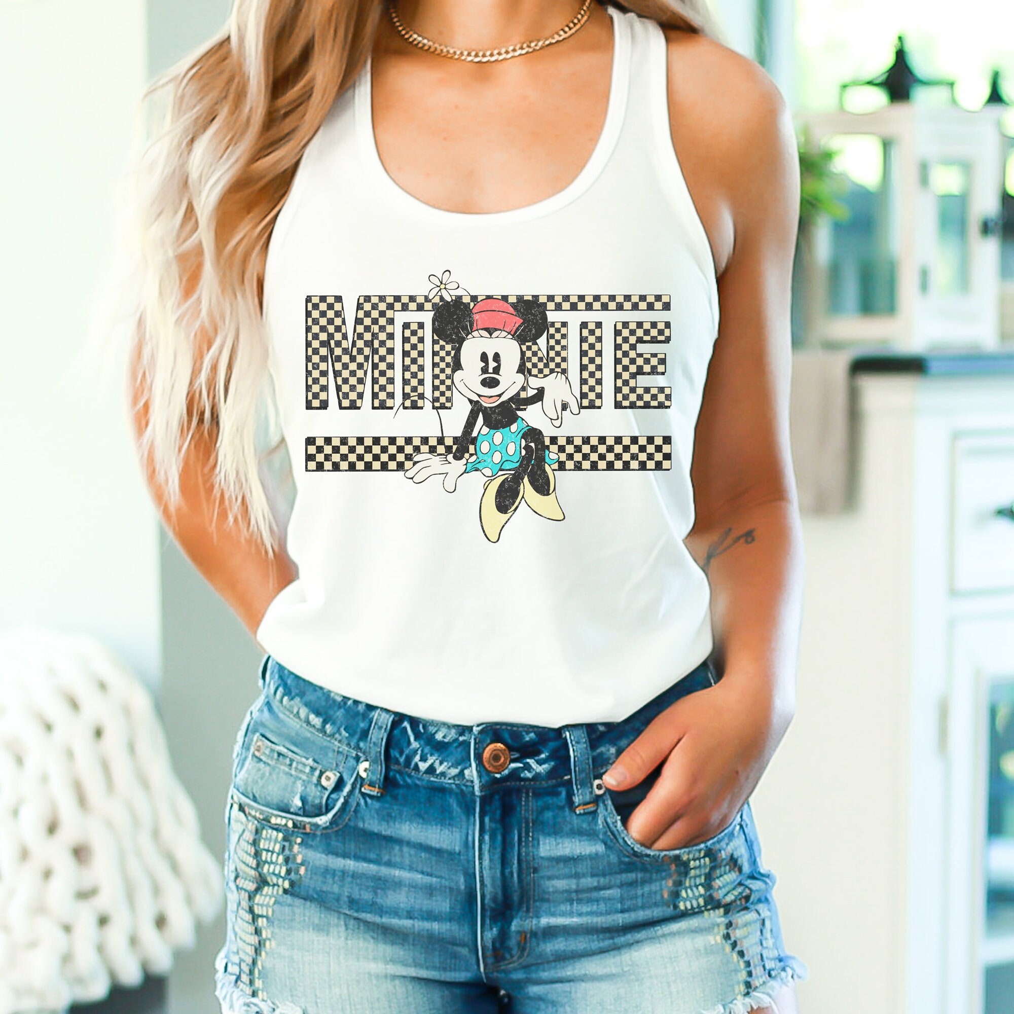 Womens Disney Tank Top Leopard Minnie Mouse Tank Womens Disney