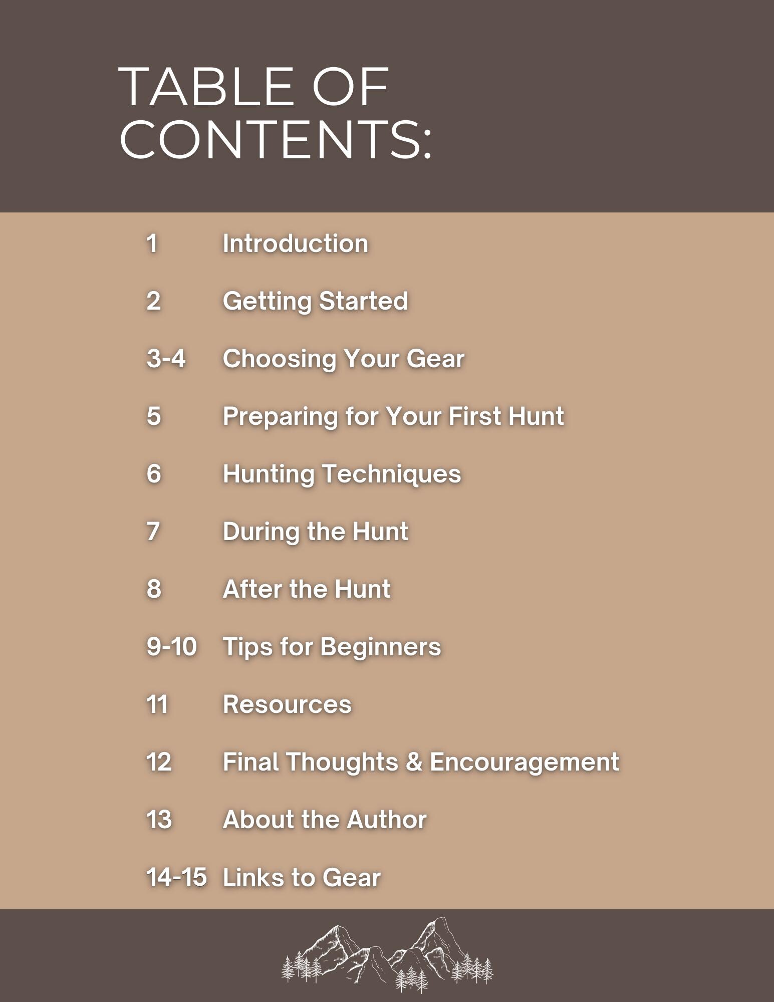 The Ultimate Beginners Hunting Guide - Etsy