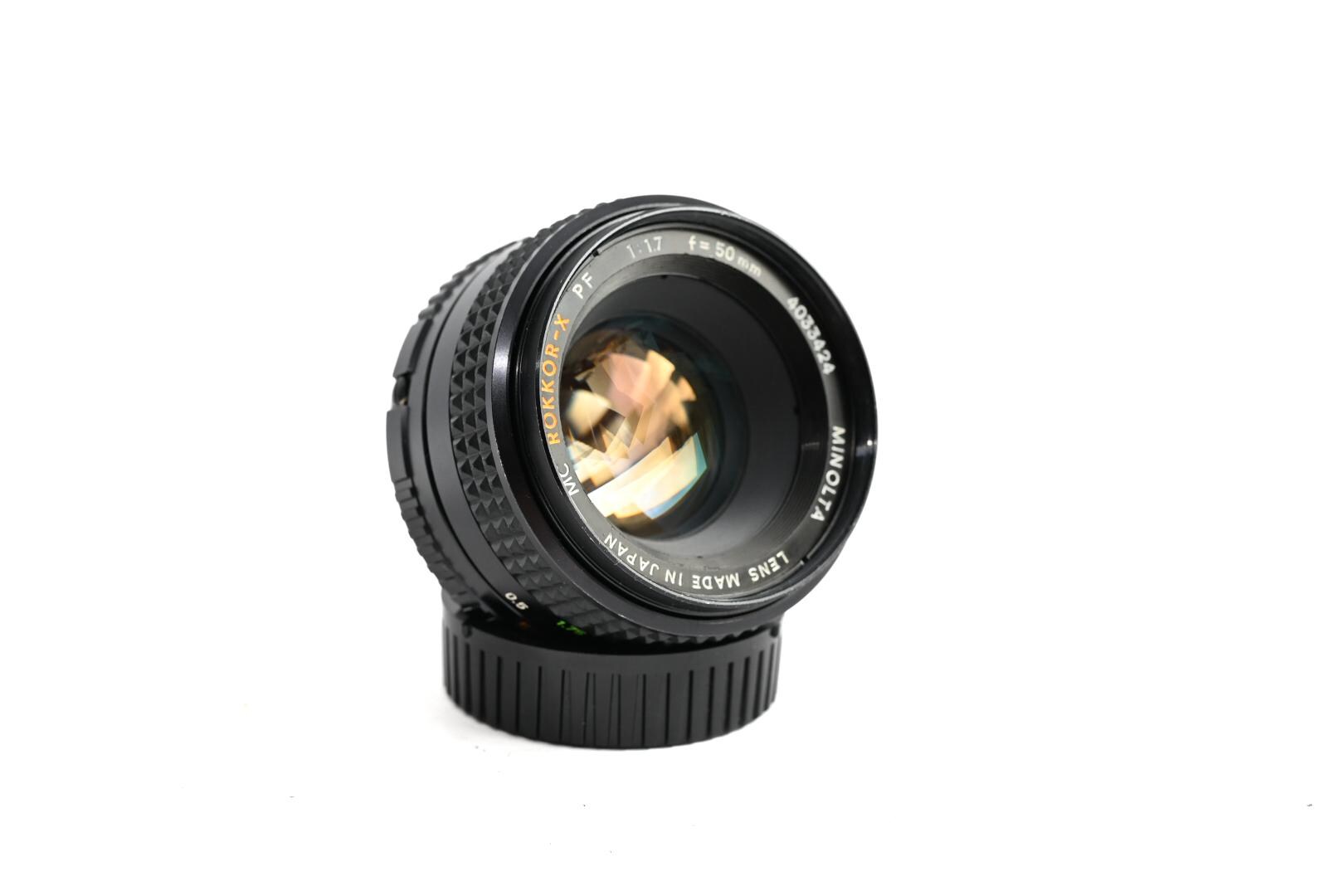 Minolta MC Rokkor-x PF 50mm F1.7 Vintage Lens Mc/md/sr Mount