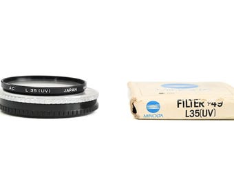 Vintage Minolta UV lens filter 49mm made in Japan