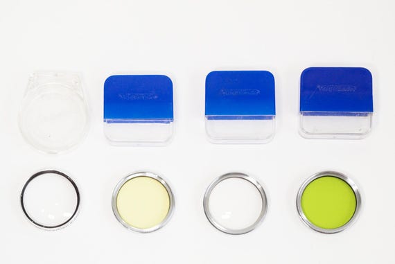 Set Di 6 Filtri Colorati Da 40,5 Mm Per Obiettivi Fotocamera, Rosso, Arancione, Giallo, Verde, Blu, Viola Con Panno E Penna Pulizia