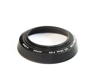 Rare genuine Minolta Lens Hood for Minolta 28mm wide angle lenses 49mm diameter
