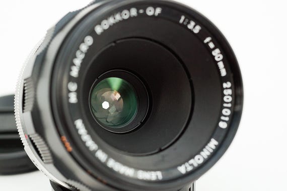 Minolta Macro MC W. Rokkor- QF 50MM F3.5 Prime Lens With