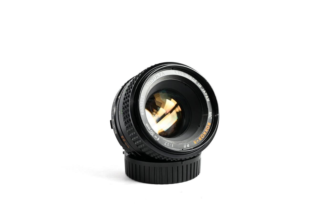 Minolta MC Rokkor-x PF 50mm F1.7 Vintage Lens Mc/md/sr Mount