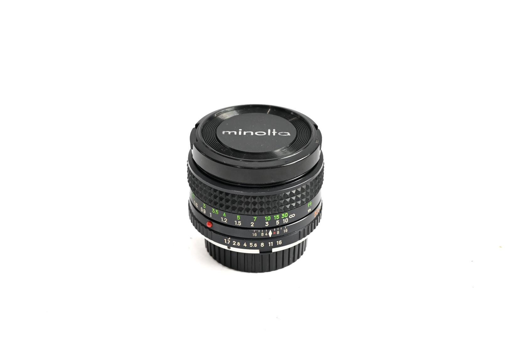 Minolta MC Rokkor-x PF 50mm F1.7 Vintage Lens Mc/md/sr Mount