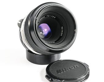 Nikon Nippon Kogaku Micro-NIKKOR Auto 55mm f/3.5 non-Ai macro MF Lens