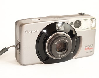 Canon Sure Shot 105 Zoom / canon prima super 105 - 35mm film camera - Vintage point and shoot camera