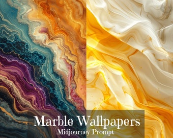 Marble Wallpapers Midjourney Prompt. Marble Seamless Patterns AI Prompt. AI Art for Backgrounds, Scrapbooks and Textures. Phone Wallpapers