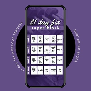 21 Day Fix Workouts Schedule [Printable Calendar]