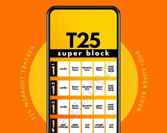 T25 Tracker T25 Super Block Sweaty Selfie Tracker Bodi - Etsy