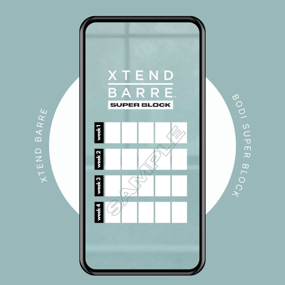 Xtend Barre Tracker Xtend Barre Bodi Super Block Andrea Rogers Sweaty Selfie Tracker Bodi Tracker IG Stories IG Template Etsy UK