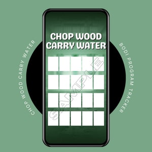 Chop Wood Carry Water Tracker | CWCW Amoila Cesar BODi-programma | Zweterige selfie-tracker | BODi-tracker | IG-verhalen | IG-sjabloon