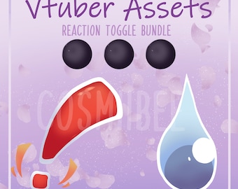 Reaction Toggle Bundle - Animation Vtuber (studio Vtube) - Streamer