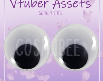 Googly Eyes - Animated Vtuber Asset (Vtube studio) - Streamer asset - Perfect for twitch redeems!