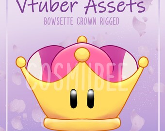 Bowsette Crown - Animated Vtuber Asset (Vtube studio)