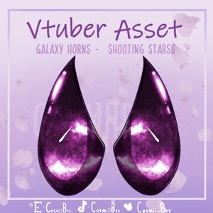 Galaxy - Shooting Stars - Dark Pink- Animated Vtuber Asset (Vtube studio)  - Twitch, Kick, Youtube Asset