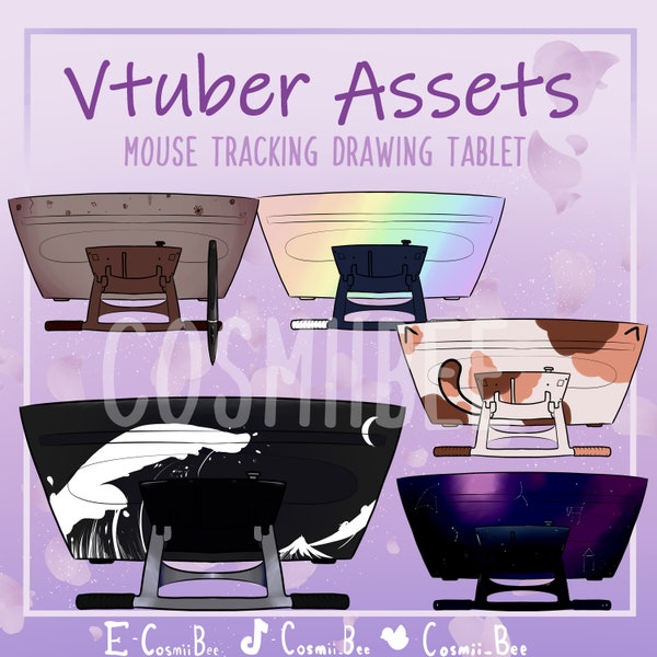 Drawing/Graphics Tablet (Pack 2)  - Mouse Tracking Vtuber Asset (Vtube studio) -5 Variations-