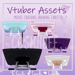 Drawing/Graphics Tablet (Pack 1) - Mouse Tracking Vtuber Asset (Vtube studio) -5 Variations-