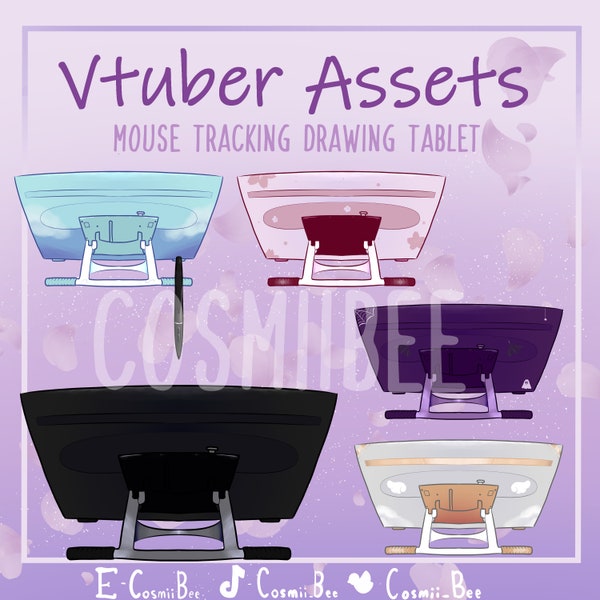 Drawing/Graphics Tablet (Pack 1) - Mouse Tracking Vtuber Asset (Vtube studio) -5 Variations-