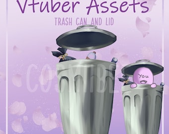 Trash Can Vtuber Asset - Vtube Studio - Twitch, Kick, Youtube