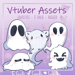 Ghosties - Animated Vtuber Asset for Vtube Studio- Halloween - Streamer Asset