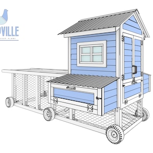 The Portable Chicken Coop Plans for 8 Chickens
