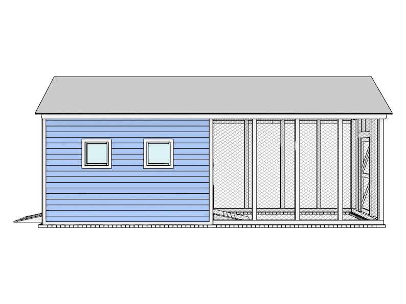 The Spacious and Sturdy DIY Chicken Run Plans for 50 Chickens Etsy