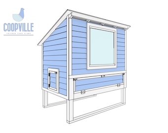 Compact Chicken Coop Blueprint: 6x4 DIY Walk-In Coop Plans for Up to 6 Hens