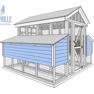 Simple 12x10 Walk-In Chicken Run Plans for 10 Chickens