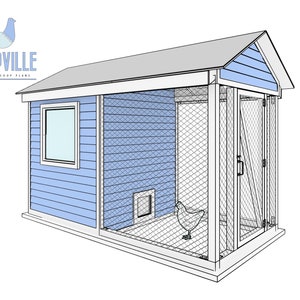 12x6 DIY Chicken Coop and Run Plans - Perfect for 10 Chickens