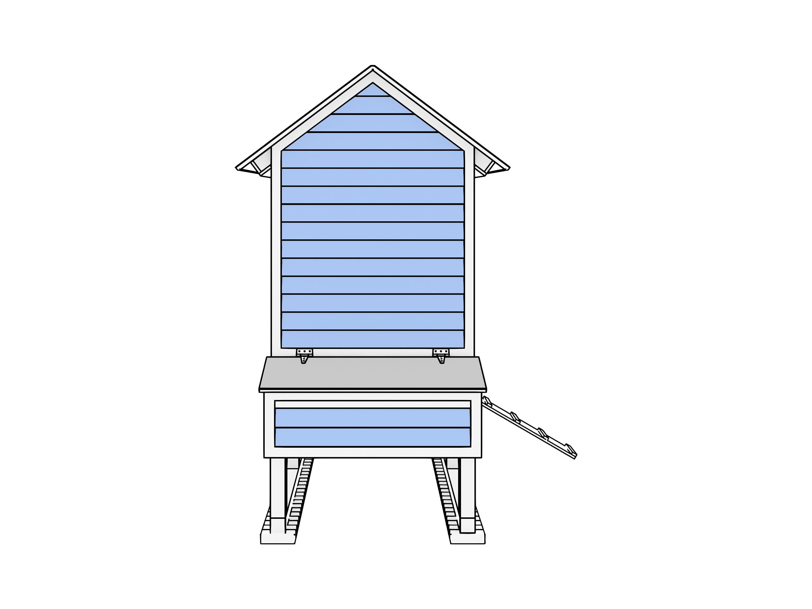 8x4 Walk-in Chicken Coop Plans for Small Flocks up to 8 Chickens - Etsy