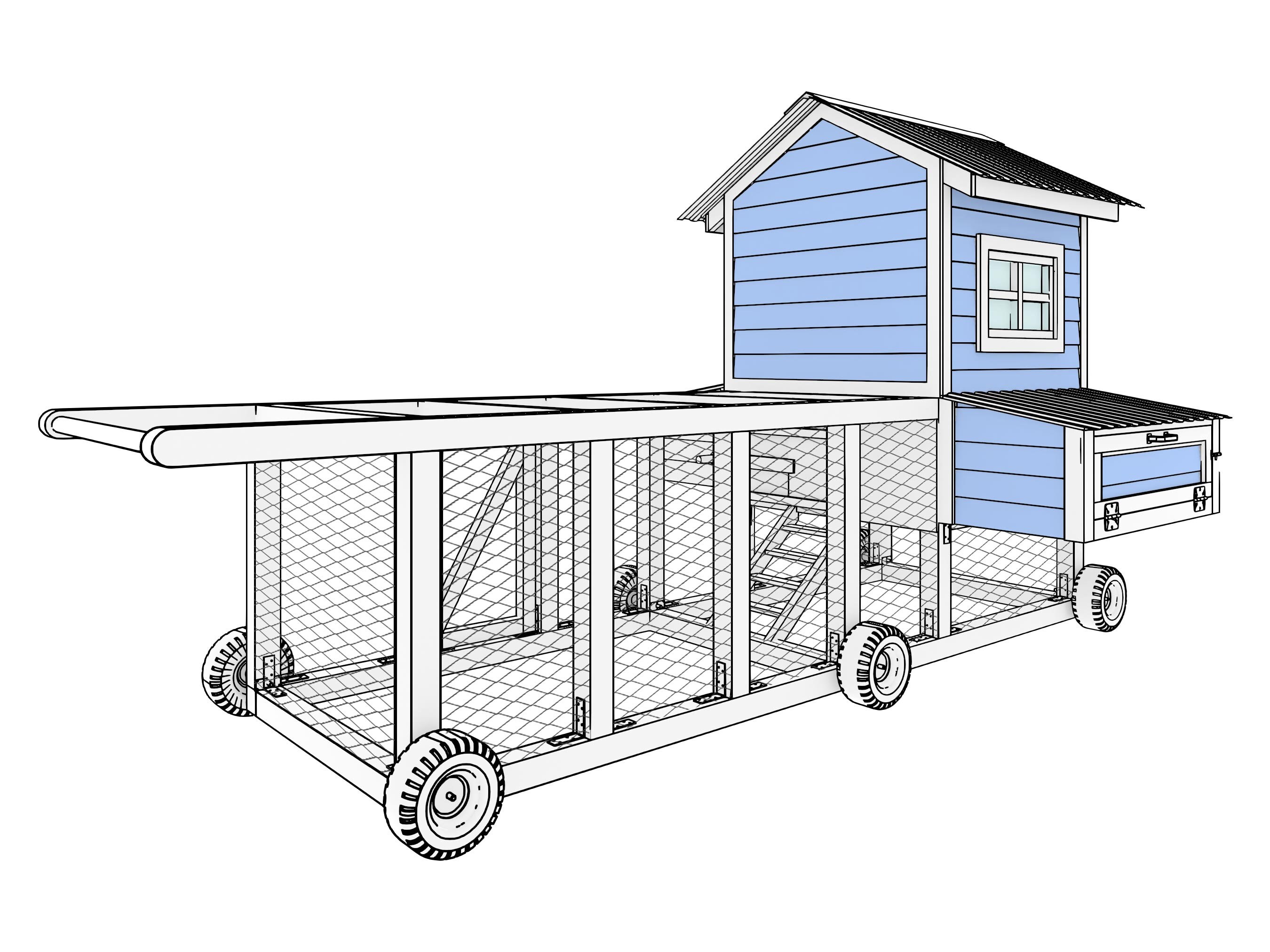 The Portable Chicken Coop Plans for 8 Chickens (Instant Download) Etsy