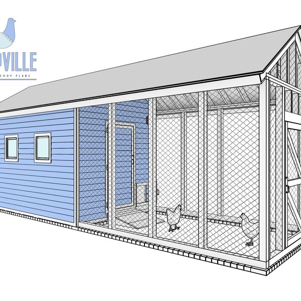 The Spacious and Sturdy DIY Chicken Run Plans for 50 Chickens