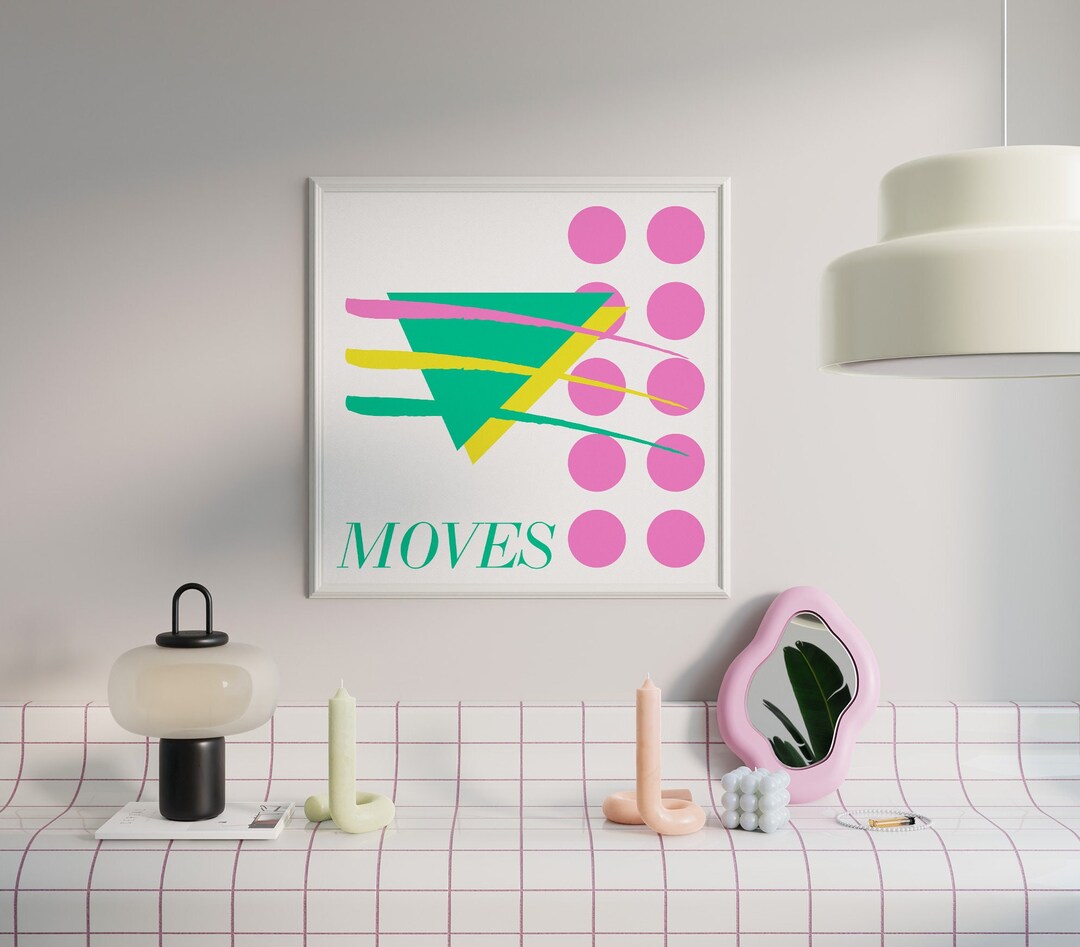 80s Design 80s Decor Memphis Design Retro Decor Colorful Geometric ...