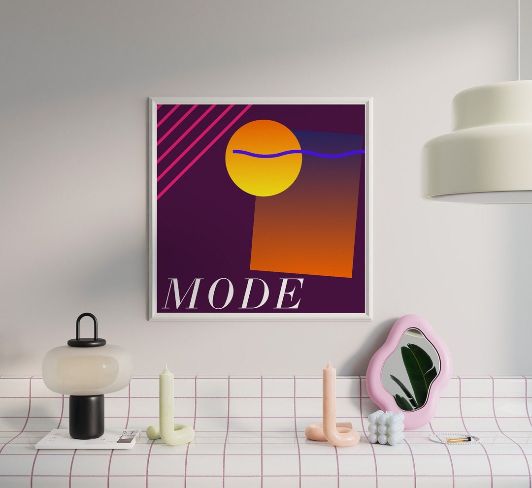 1980s 80s 80s Decor 80s Design Retro Decor Memphis Design Abstract ...